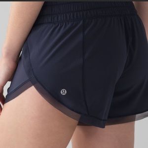 Anew navy lululemon shorts